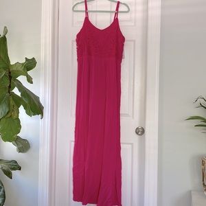 New With Tags - magenta Crochet Maxi Dress XXL / 20 / 2X